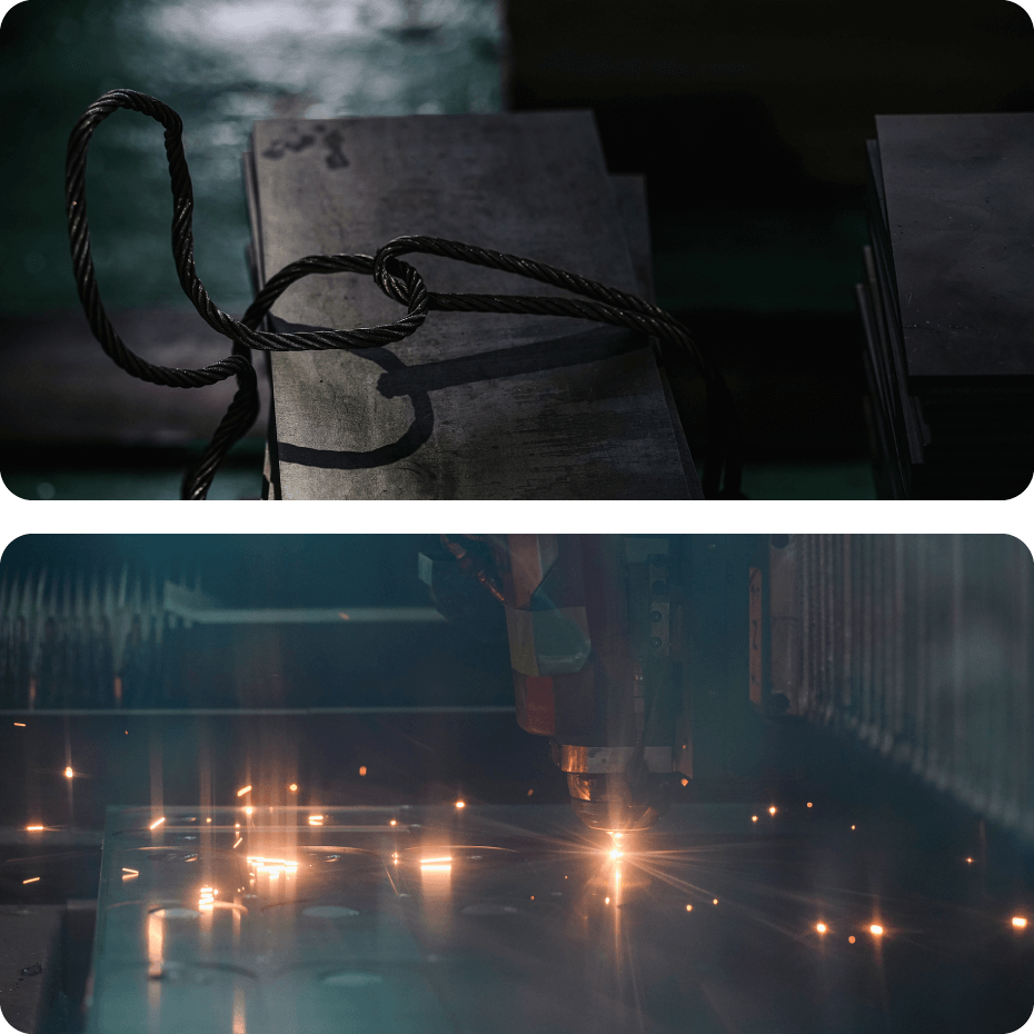 鉄鋼板の切断加工